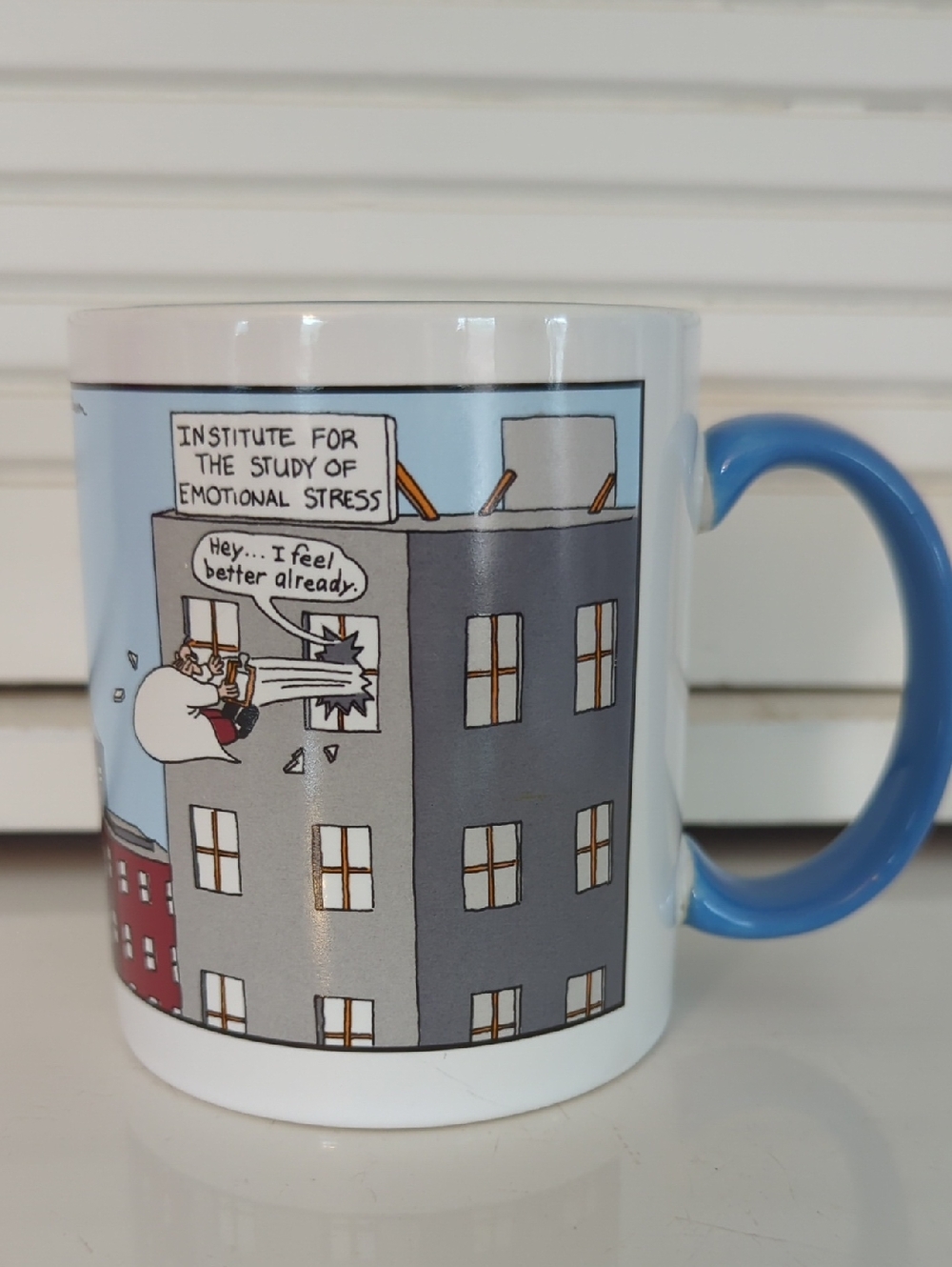 The Far Side Institute For The Study Of Emotional Stress Mug
